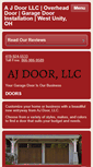 Mobile Screenshot of ajdoorllc.com